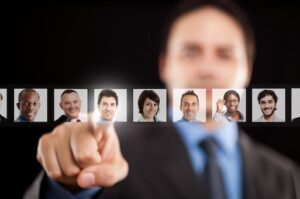 Employer choosing the right worker