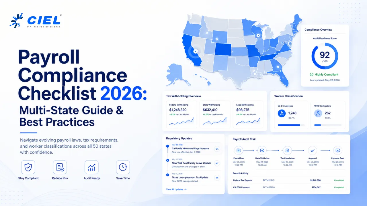 Managing payroll across states in 2026? Get a complete compliance guide covering worker classification, tax withholding, audits, and termination rules.